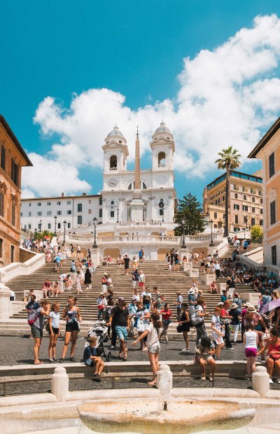 Roma: piazza di Spagna e scalinata di Trinità dei Monti